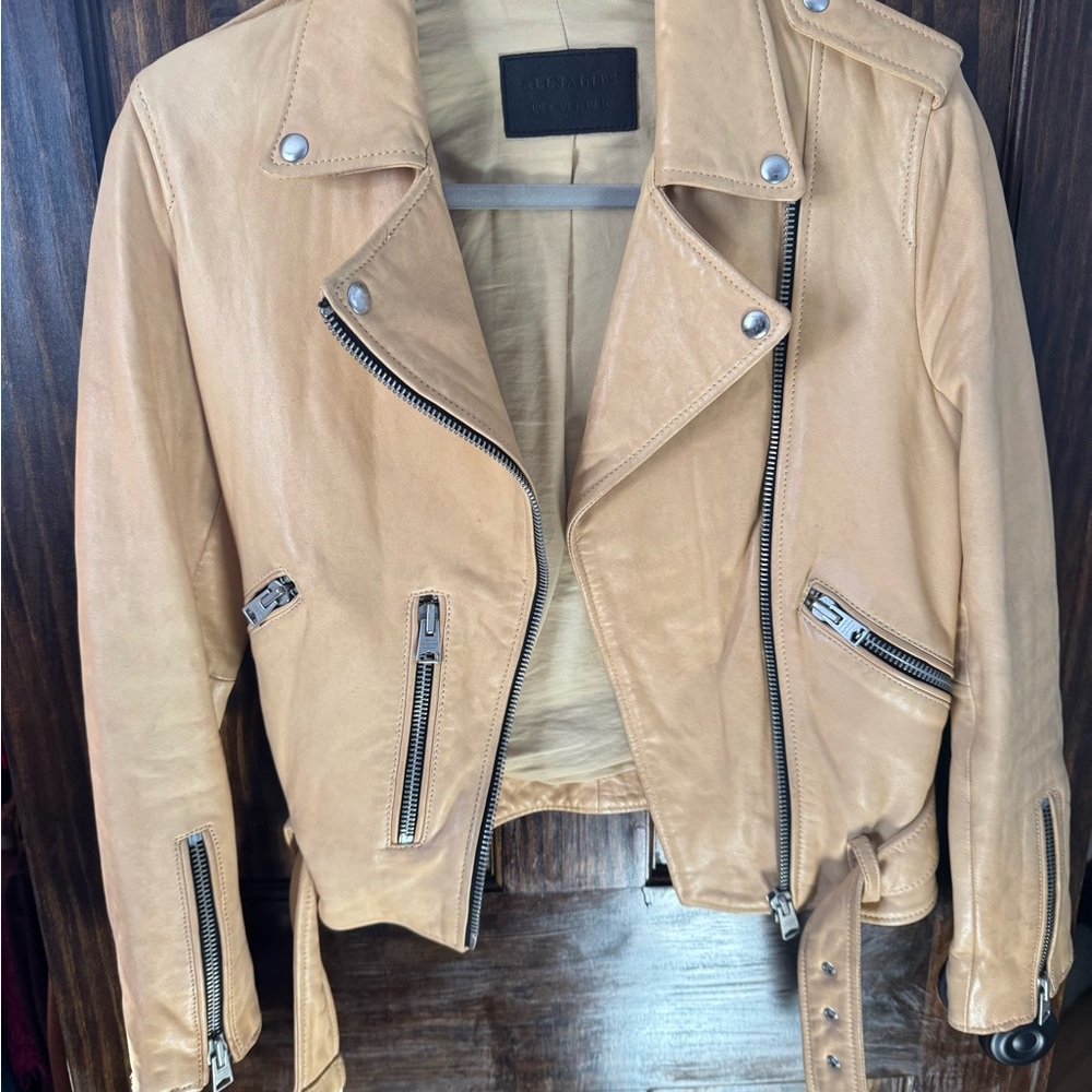 Allsaints Balfern Leather Biker Women Jacket